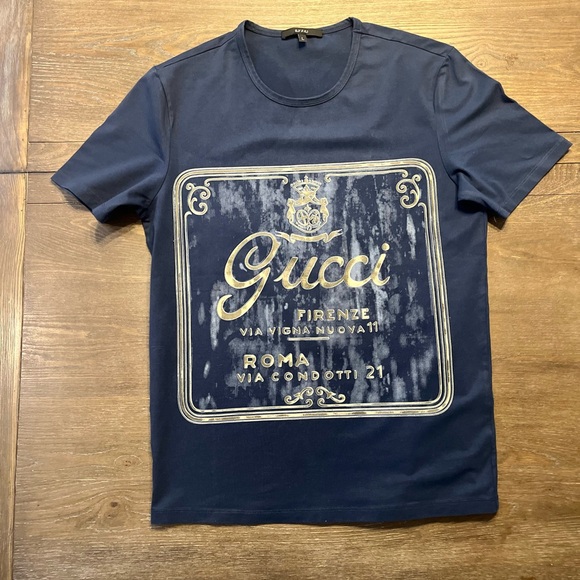 Gucci Navy Blue Mens Shirt - Picture 5 of 7